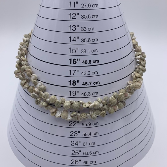 Natural Sea Shells 22” Long Necklace Cluster Seashells Vintage - Picture 7 of 8